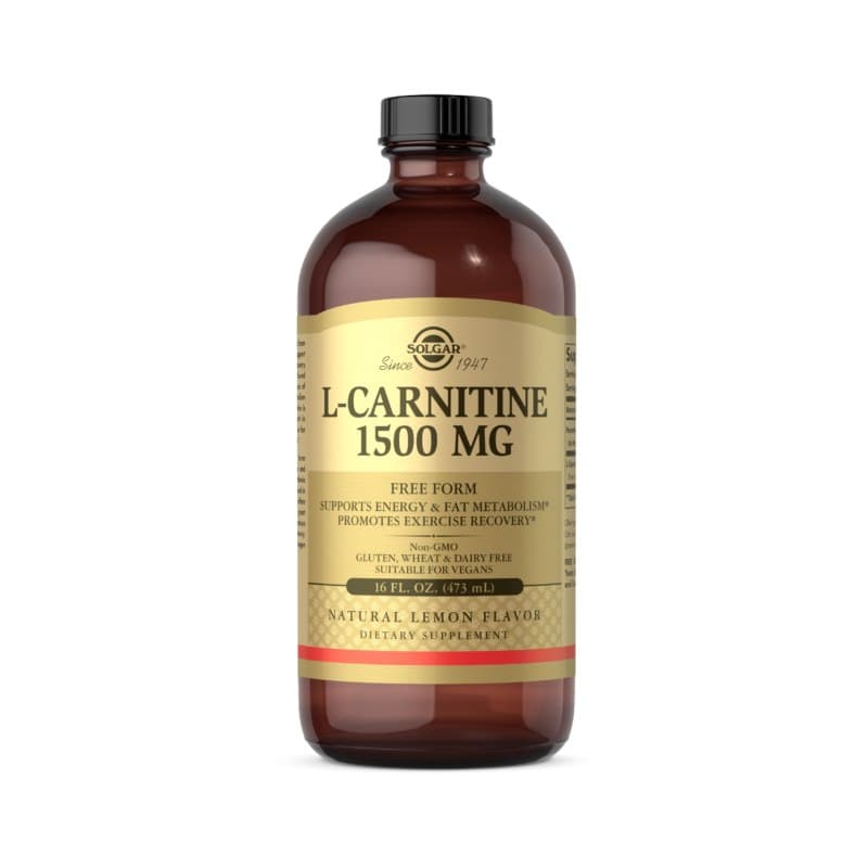 Solgar L-Carnitine 1000 mg Flytande 473 ml – Solgar förpackning