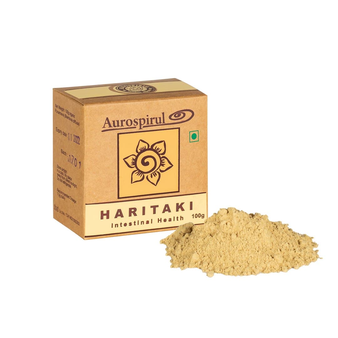 Aurospirul - Haritaki Poeder - 100g – Aurospirul verpakking