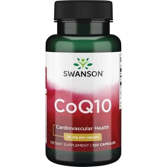 Swanson CoQ10 30 mg – 120 kapslar – Swanson Verpackung