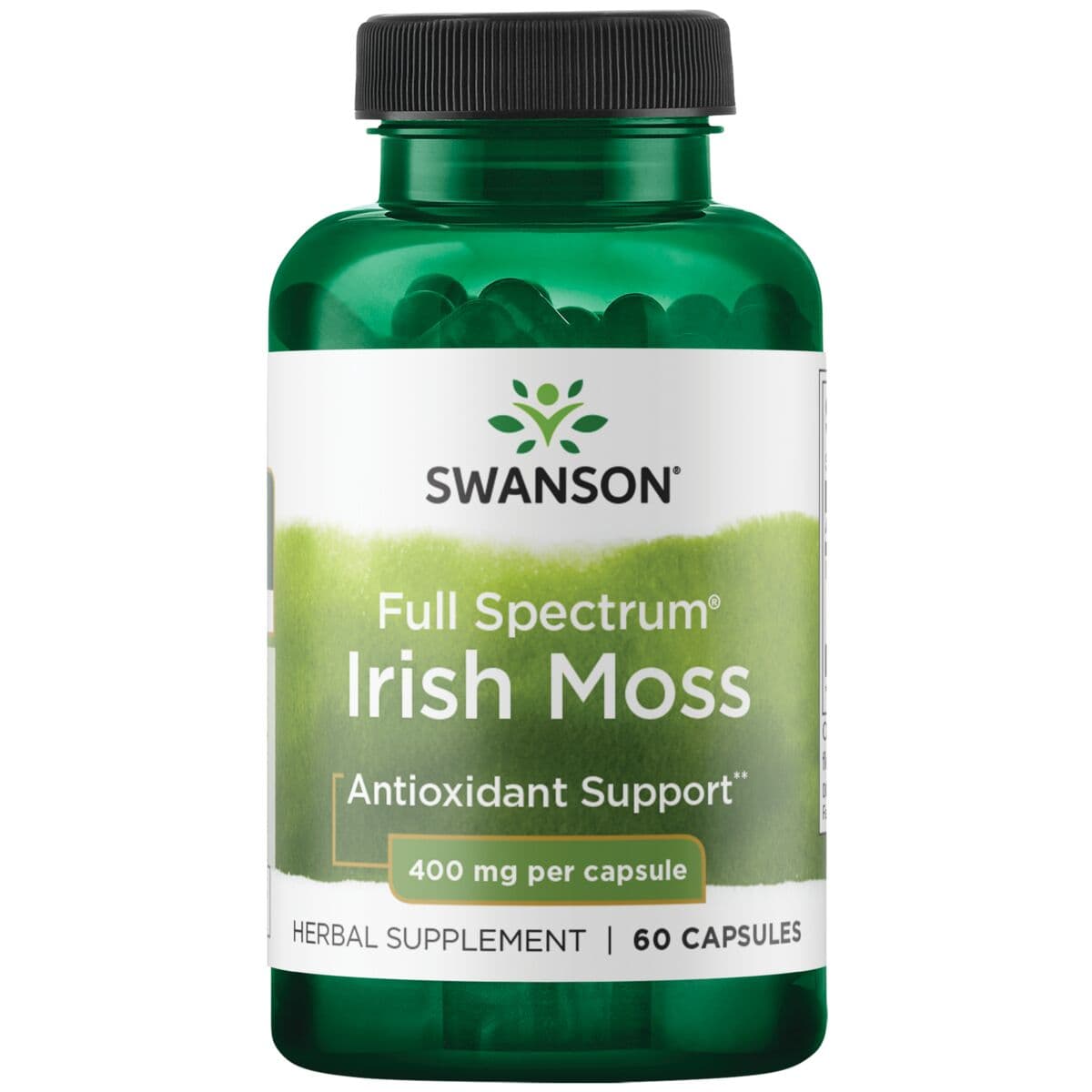 Swanson Full Spectrum Irish Moss 400 mg – 60 kapslar – Swanson förpackning
