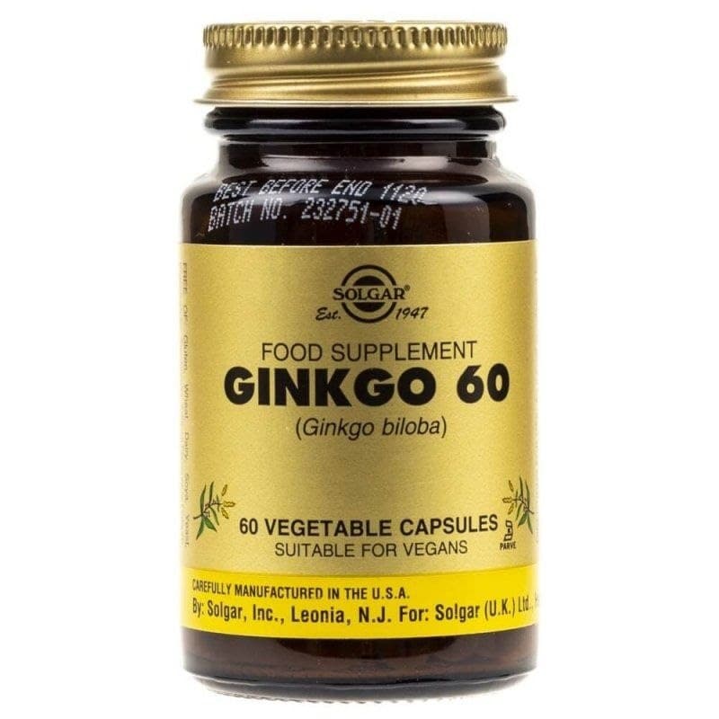 Solgar - Ginkgo 60 - 60 kapsler