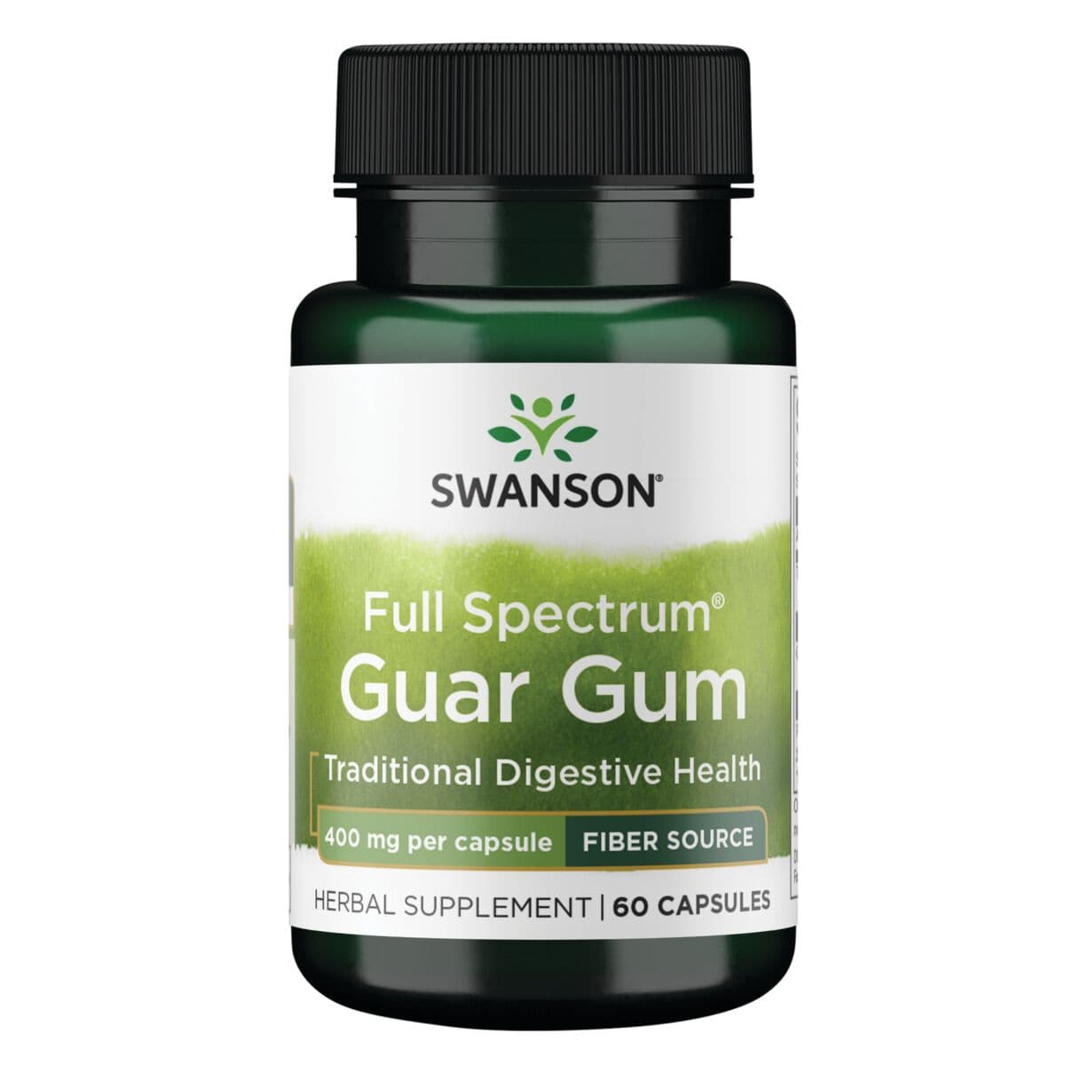 Swanson Full Spectrum Guar Gum 400mg - 60 Kapseln – Swanson Verpackung