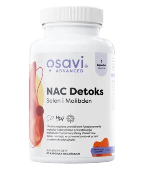 Osavi NAC Detox, Selenio, Molibdeno - 60 cápsulas – Osavi empaque