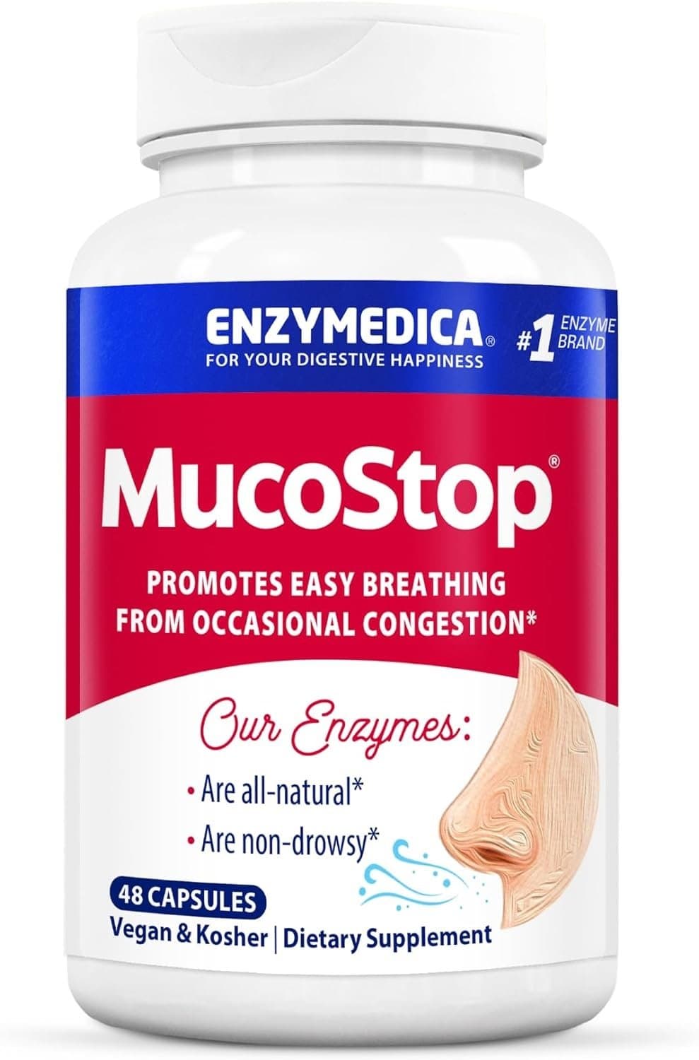 Enzymedica Mucostop 48 kapslar