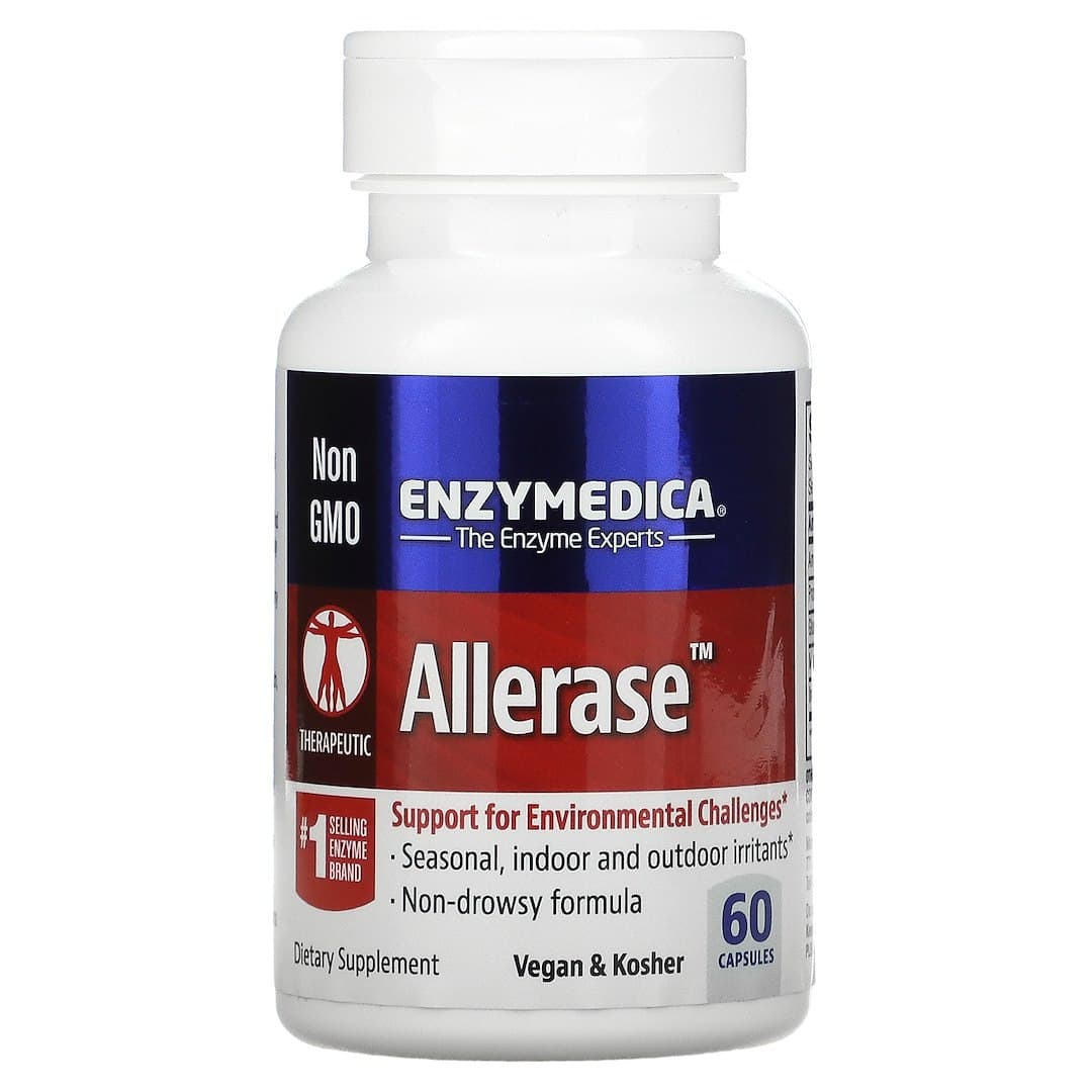 Enzymedica Allerase 60 kapslar – Enzymedica förpackning