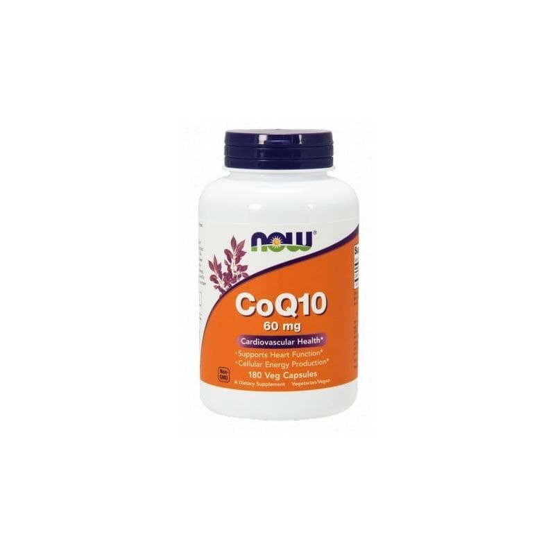 CoQ10 60mg - 180 kapsułek – NOW Foods opakowanie