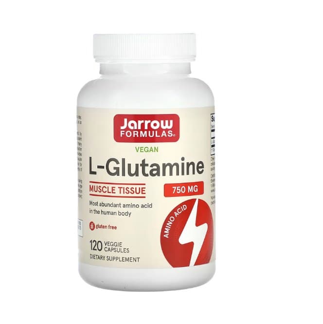 Jarrow Formulas L-Glutamine 750mg 120 plantaardige capsules – Jarrow Formulas verpakking