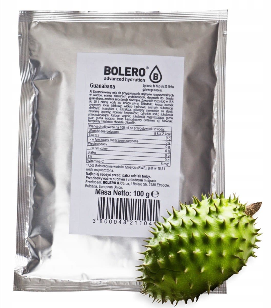 Bolero Bag Guanabana 100g – Bolero förpackning
