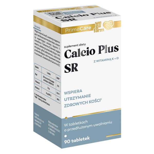 WegaFarm Calcio Plus SR 90 tabletek – WegaFarm förpackning