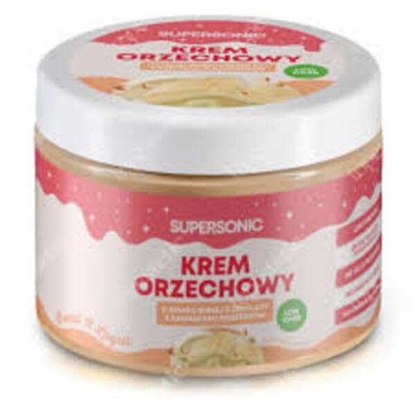 SUPERSONIC Krem Low Carb vit choklad crunchy 250 g
