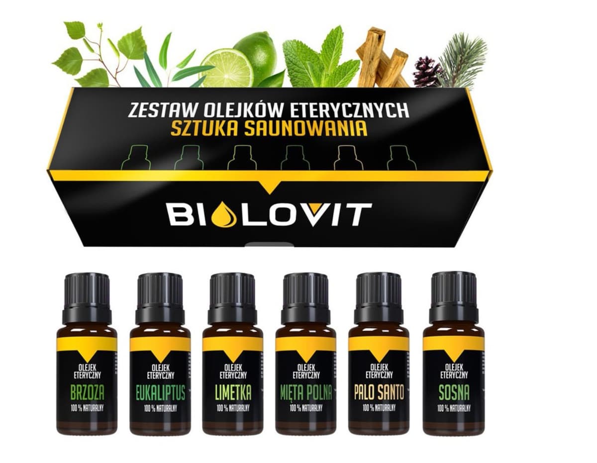 Bilovit Zestaw olejków eterycznych Sztuka Saunowania 6 x 10 ml – Bilovit Verpackung