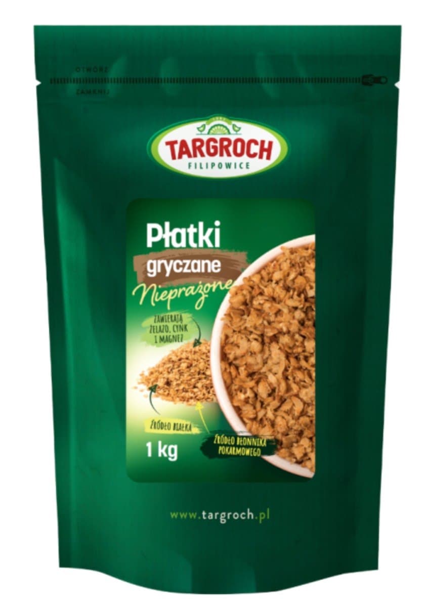 Targroch Buchweizenflocken 1 kg – Targroch Verpackung