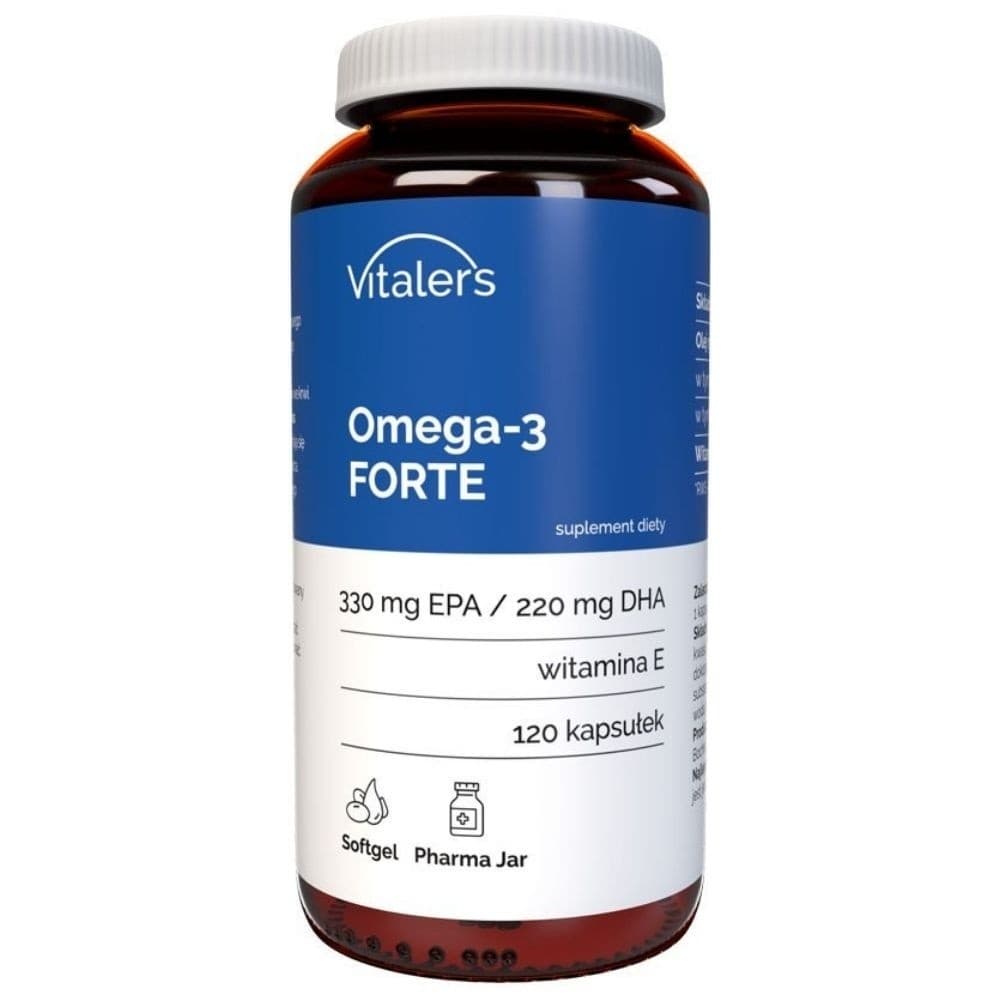 Vitaler's Omega-3 FORTE 120 cápsulas – Vitaler's embalagem