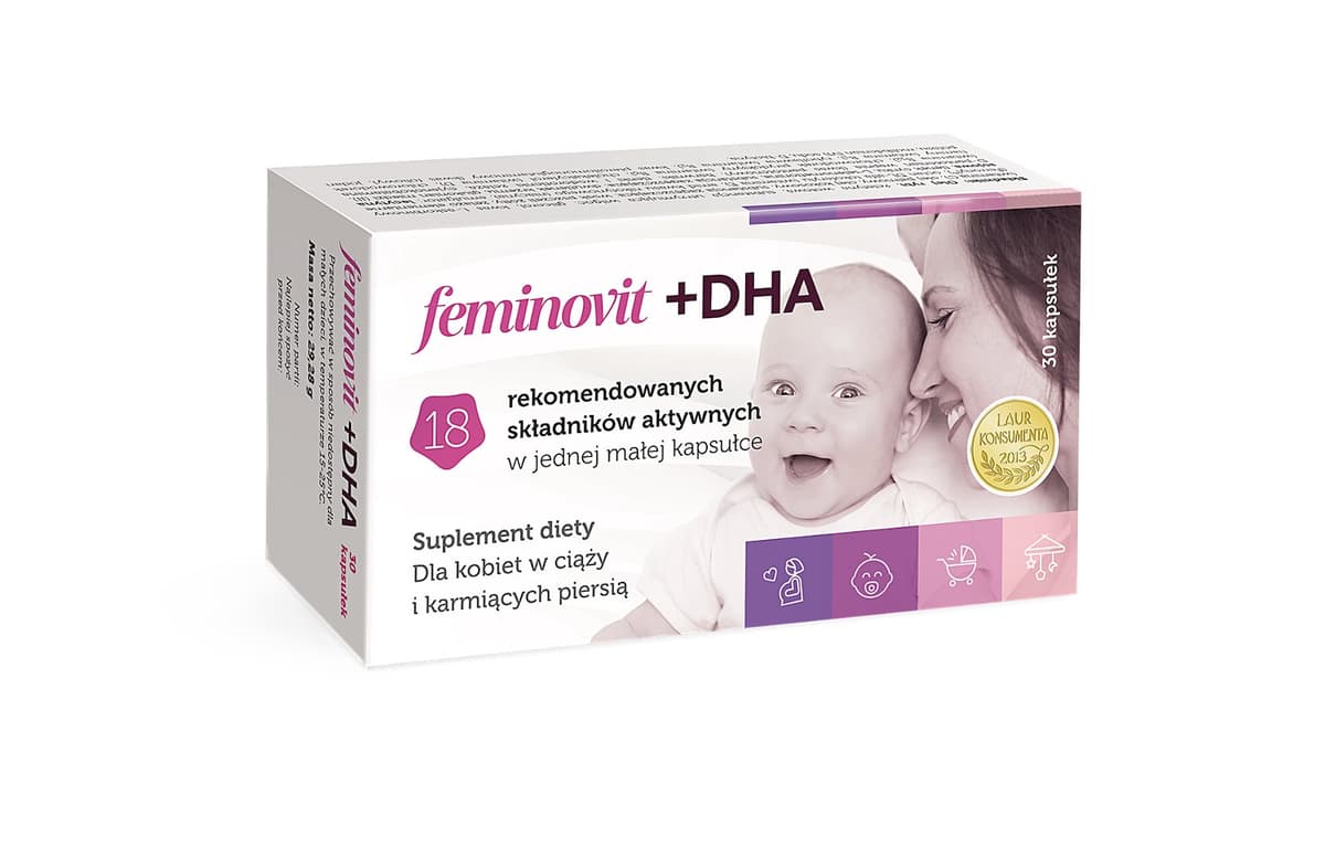 Feminovit + DHA 30 capsule – Salvum Lab confezione