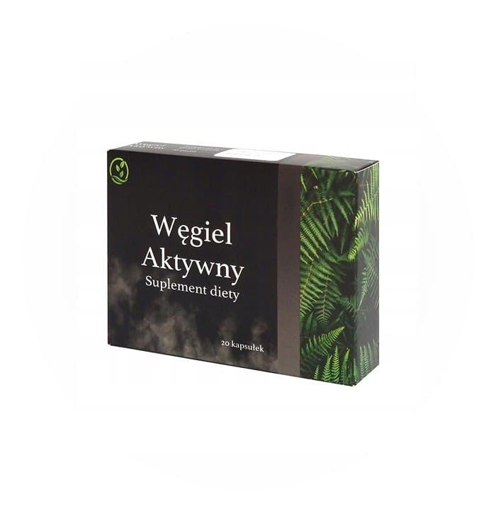 PharmaDot Węgiel Aktywny 20 kapslar – PharmaDot opakowanie