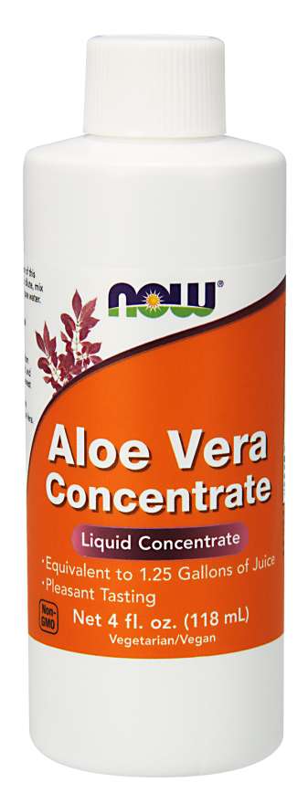 NOW Foods Aloe Vera Concentrate 40:1, liquid 118 ml – NOW Foods packaging