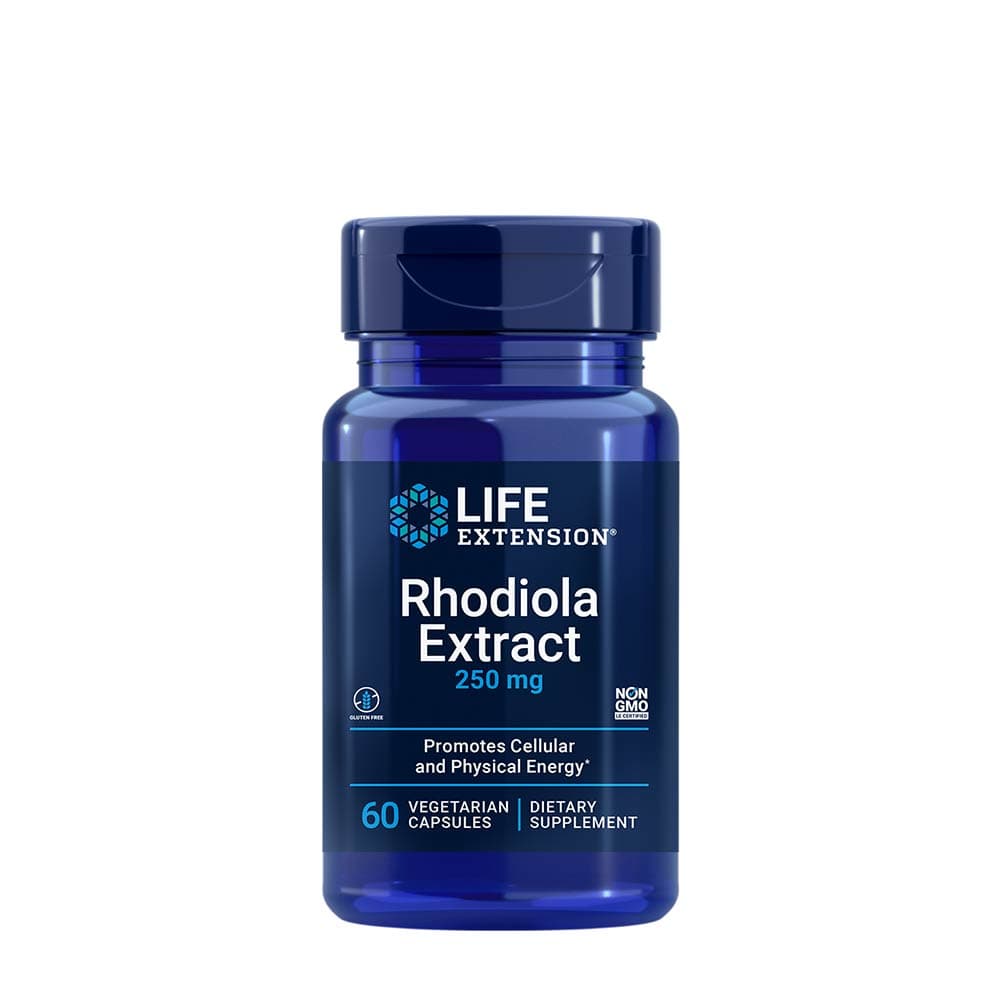 Life Extension Rhodiola Extract 250 mg cápsulas vegetarianas – Life Extension embalagem