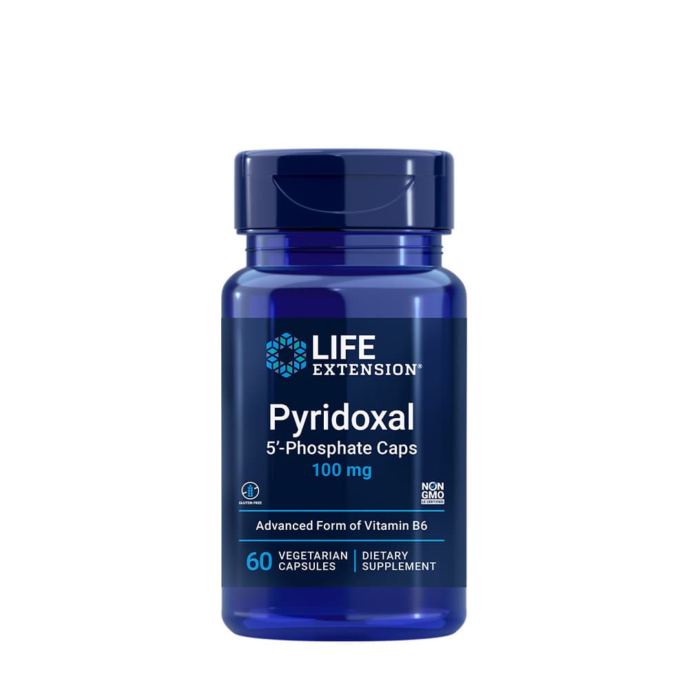 Life Extension Pyridoxal 5'-Phosphate Caps 100 mg vegetabiliska kapslar