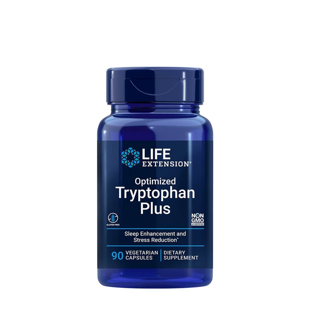 Life Extension Optimized Tryptophan Plus 1000 mg - 90 cápsulas – Life Extension empaque