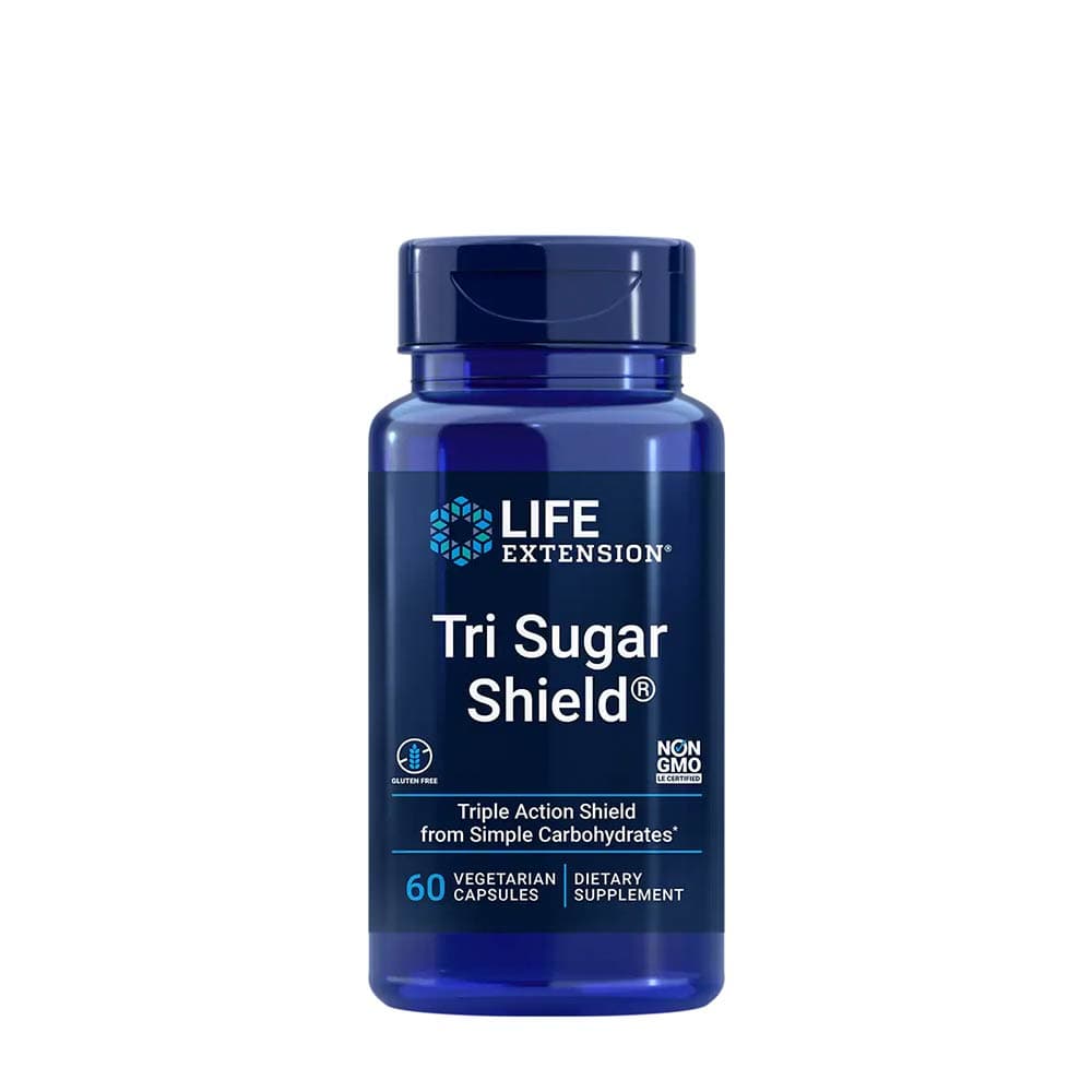 Life Extension Tri Sugar Shield 60 vegetabiliska kapslar – Life Extension förpackning