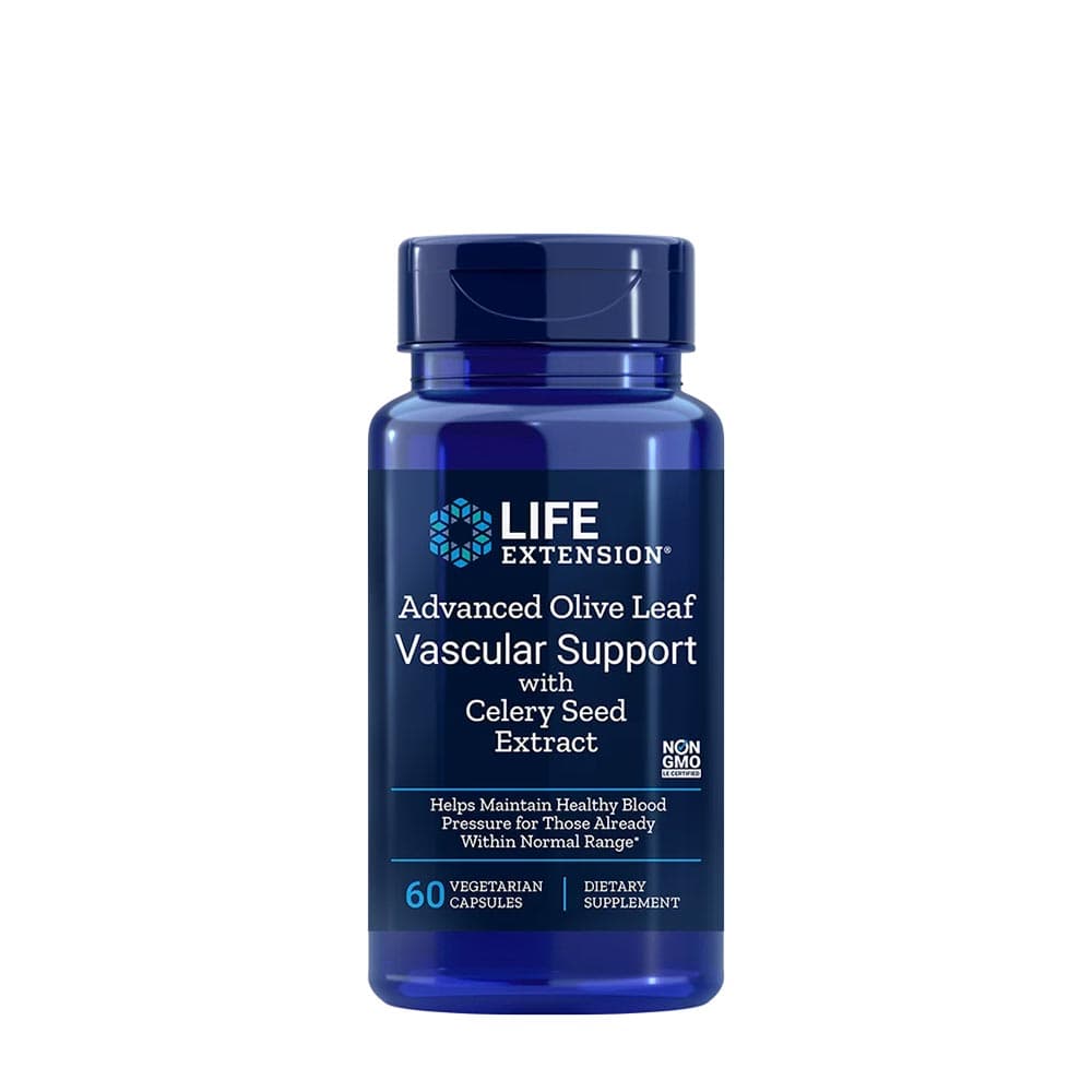 Life Extension Advanced Olive Leaf Vascular Support With Celery Seed Extract 60 Vcaps
