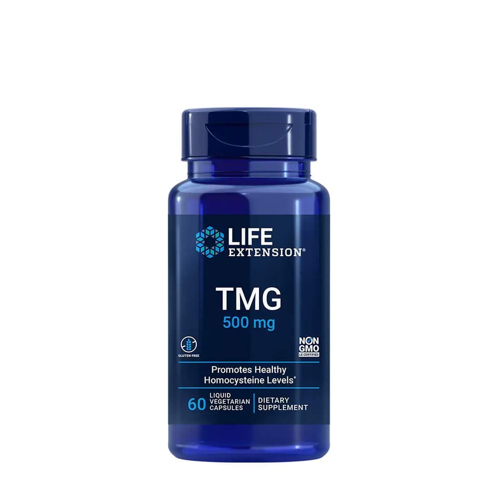 TMG, 500mg - 60 Liquid Vcaps | Life Extension – Life Extension empaque