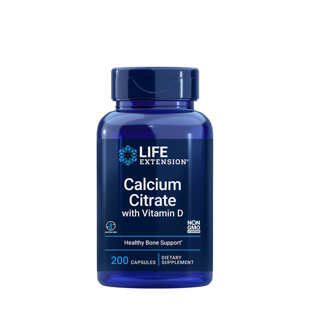 Life Extension Calcium Citrate With Vitamin D 800 mg / 10 mcg - 200 capsules – Life Extension packaging