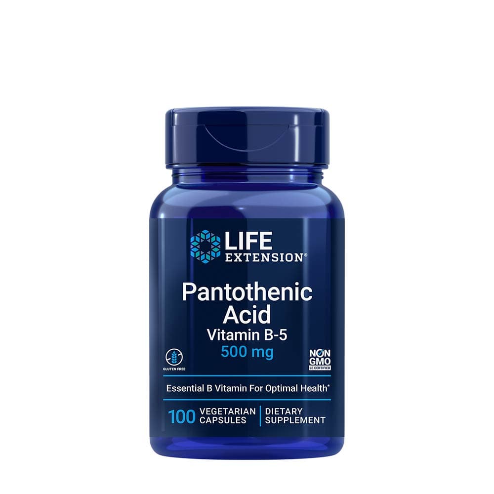 Life Extension Pantothenic Acid 500 mg – 100 cápsulas vegetarianas