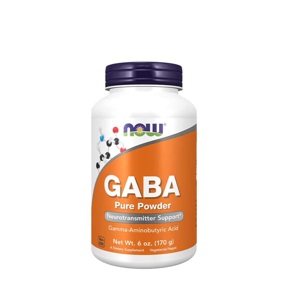 NOW Foods - GABA Pure Powder - 170g – NOW Foods packaging