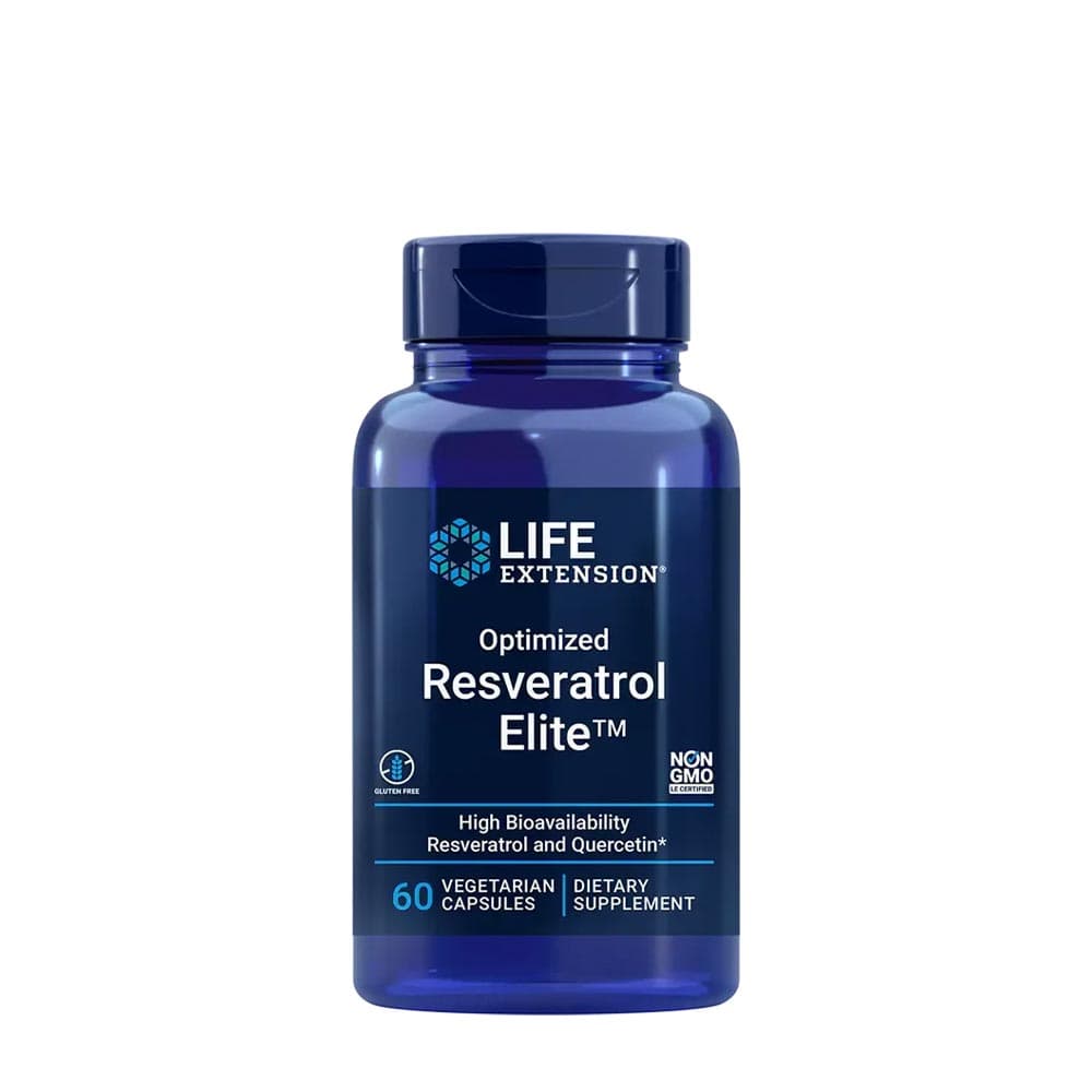Life Extension - Optimized Resveratrol Elite 500mg capsules – Life Extension verpakking