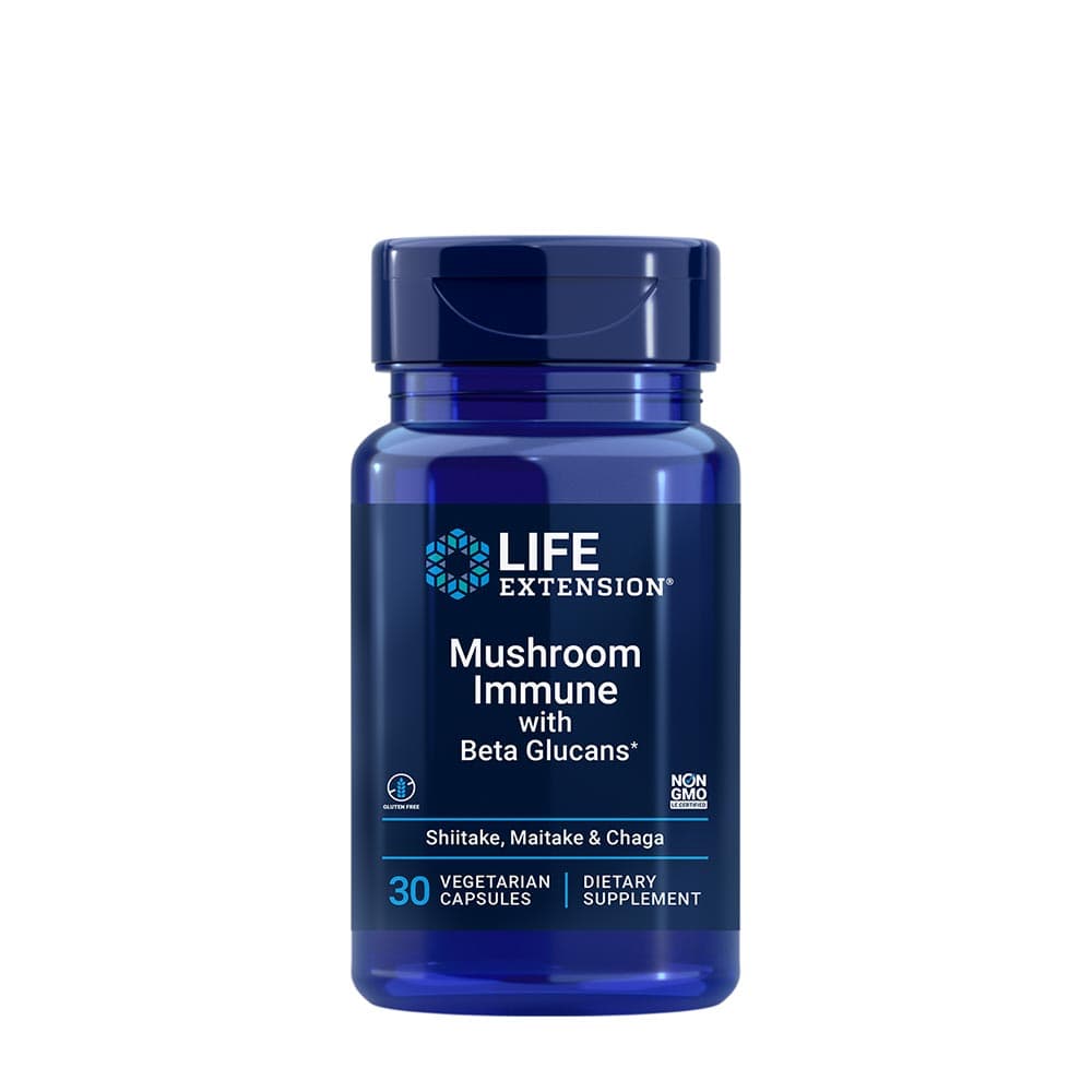 Life Extension - Mushroom Immune With Beta Glucans - 30 Vcaps – Life Extension confezione