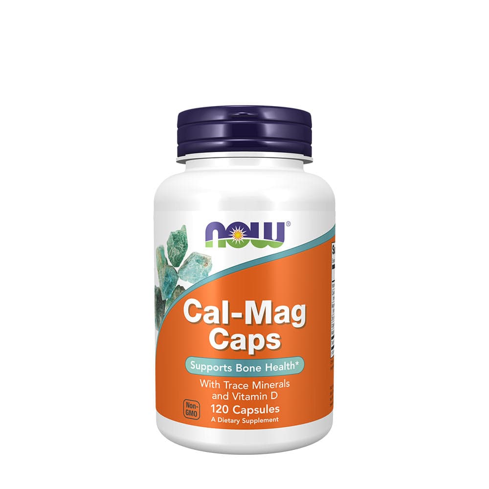 Kalcium Magnesium Kapslar 120 kapslar | NOW Foods – NOW Foods förpackning