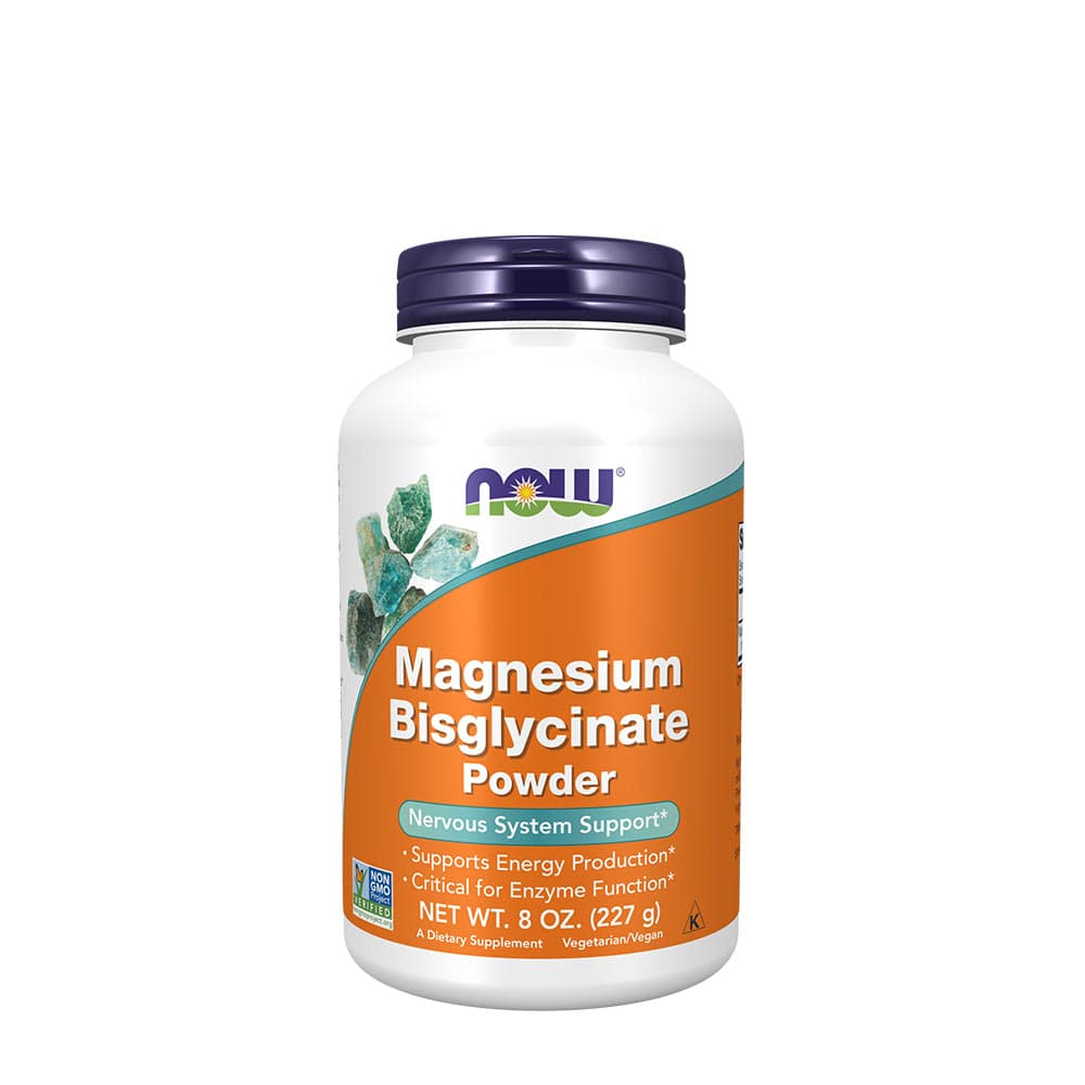 Now Foods - Magnesium Bisglycinate Pulver - 227g – NOW Foods opakowanie