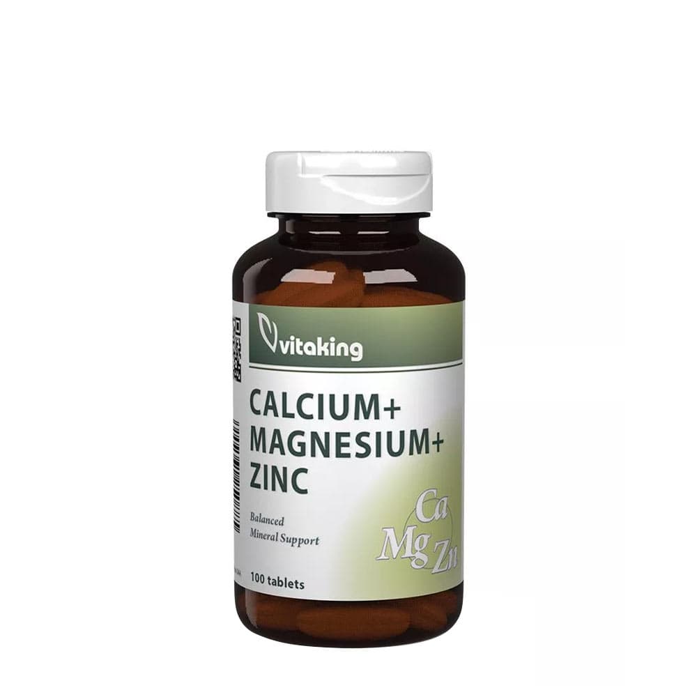 Vitaking - Calcium + Magnesium + Zinc - 100 tablets