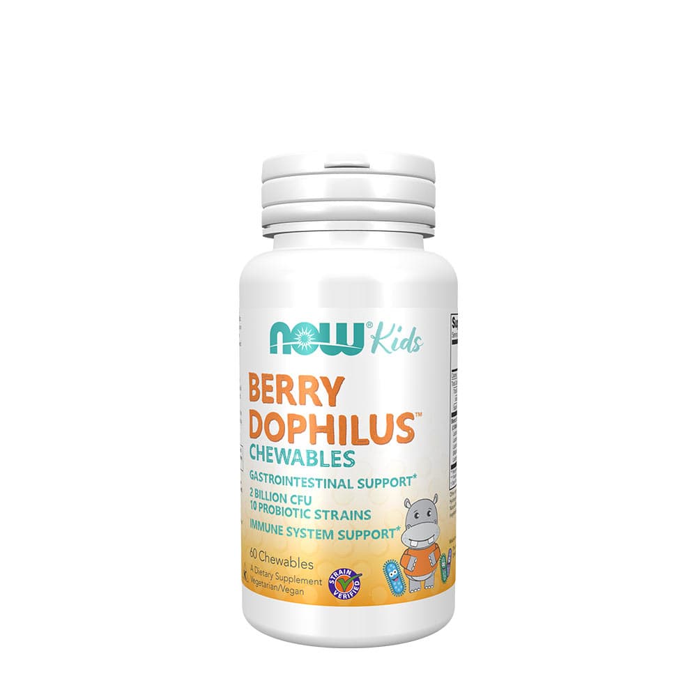 NOW Foods - Berry Dophilus 30 cápsulas – NOW Foods embalagem