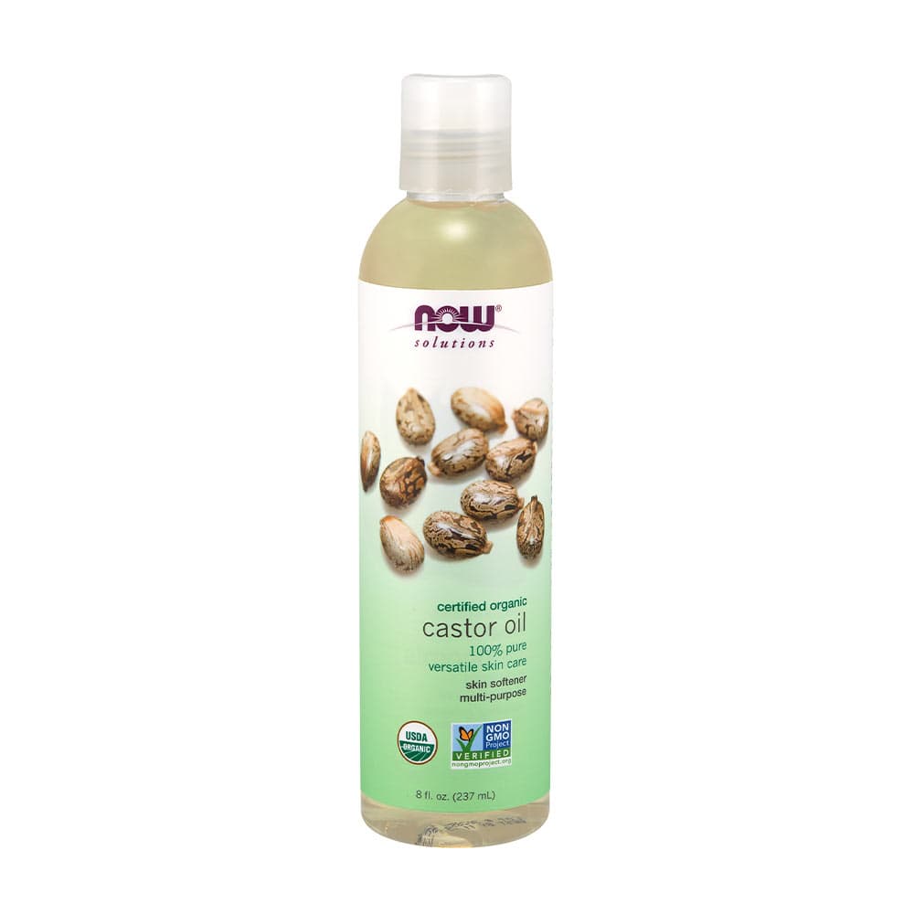 NOW Foods - Organic Castor Oil - 237ml – NOW Foods förpackning
