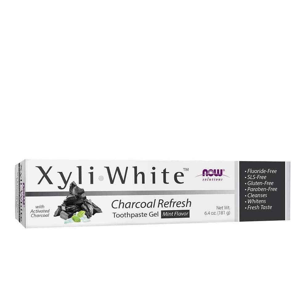 NOW Foods - Xyli·White Charcoal Refresh Gel dentifricio 181g – NOW Foods confezione