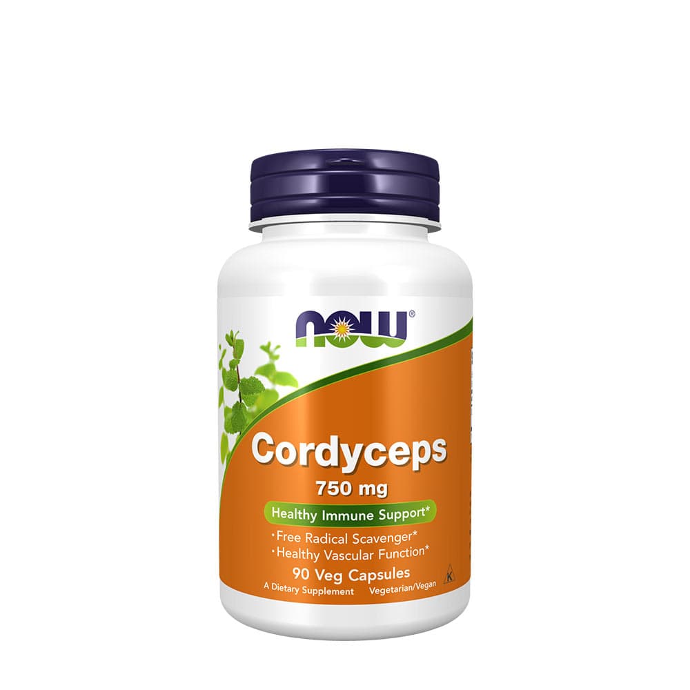 NOW Foods - Cordyceps - 90 Vcaps – NOW Foods förpackning