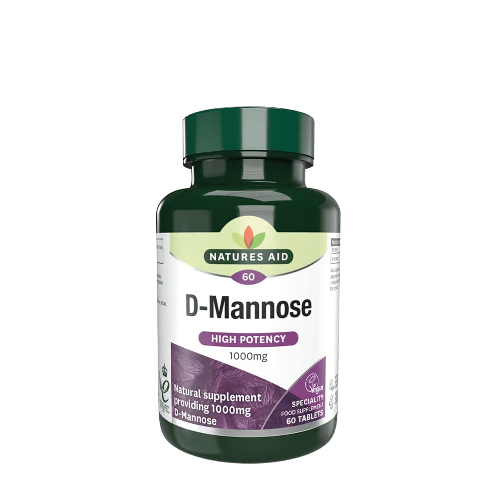 Natures Aid D-Mannose 1000mg - 60 Tabletten