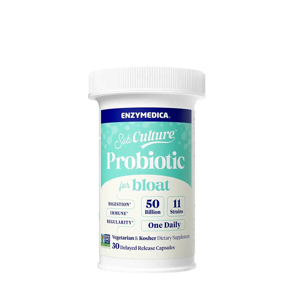 Enzymedica SubCulture™ Probiótico para Hinchazón - 30 cápsulas – Enzymedica empaque
