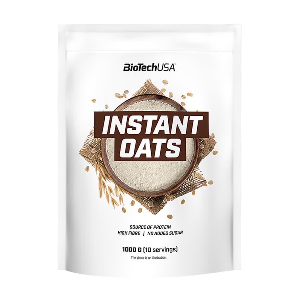BioTechUSA Instant Oats - Drobno zmielona owsianka na szybkie śniadanie – BioTechUSA opakowanie