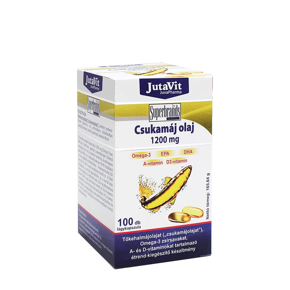 JutaVit Cod Liver Oil 1200mg – 100 Kapseln – Jutavit Verpackung