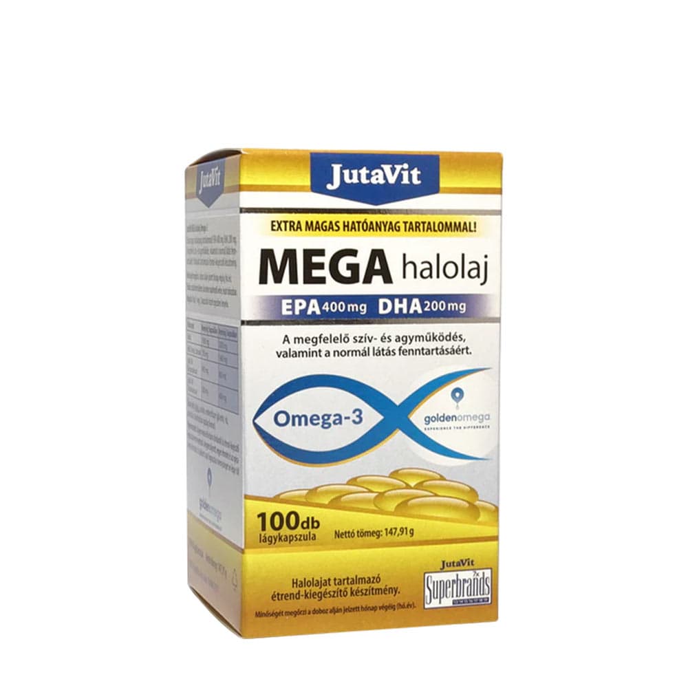 JutaVit Mega Halolaj Omega-3 100 Softgel