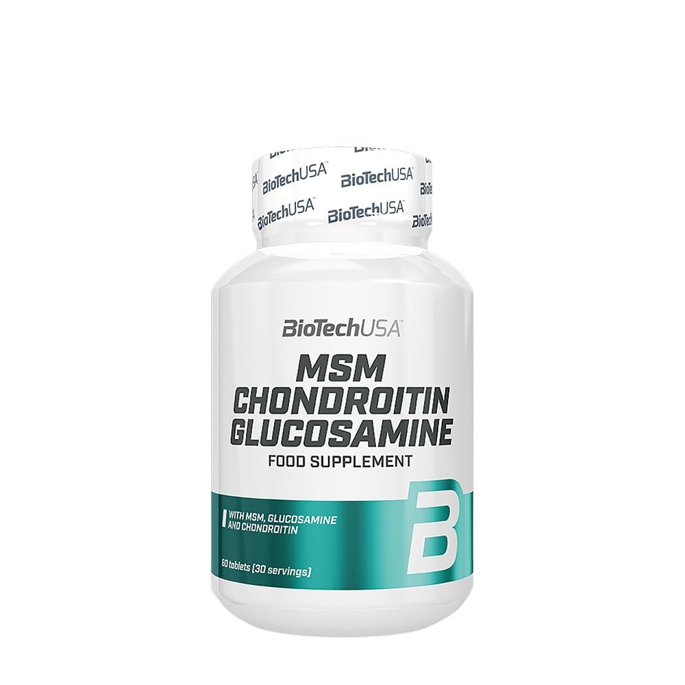 BioTechUSA MSM Chondroitin Glucosamine - 60 comprimés – BioTechUSA emballage