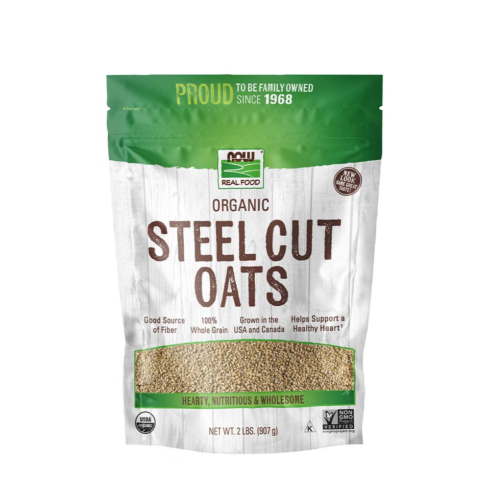 NOW Foods Organic Steel Cut Oats 907g