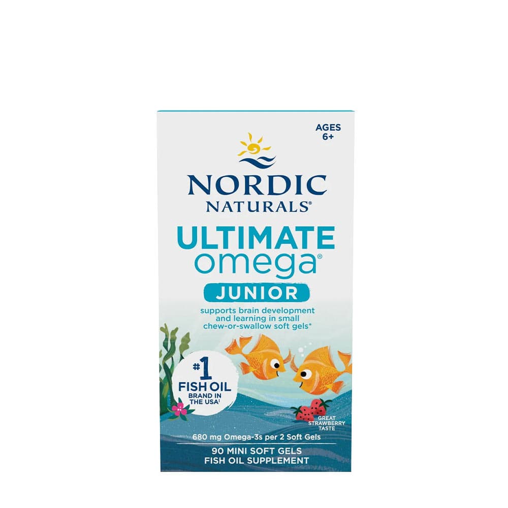Nordic Naturals - Omega Fish Oil Junior Fragola 680mg - 90 Mini Softgel – Nordic Naturals confezione
