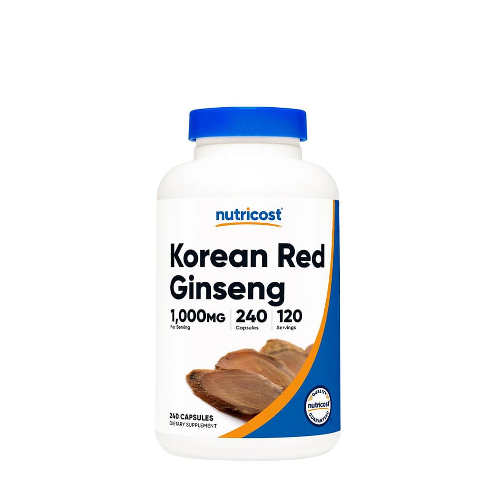 Nutricost Korean Red Ginseng 1000mg – 240 capsule