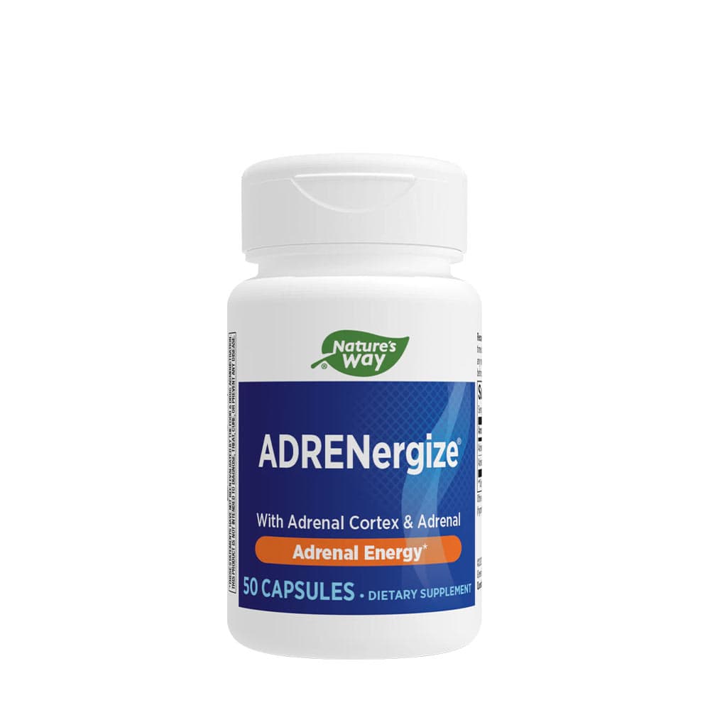 Nature's Way Adrenergize 150 mg binjureextrakt – 50 kapslar – Nature's Way förpackning