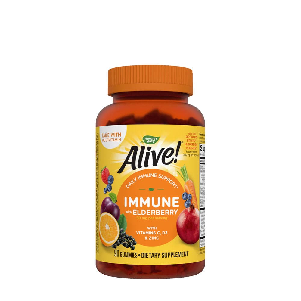 Nature's Way - Alive! Immune med fläderbär - 90 gelégodisar