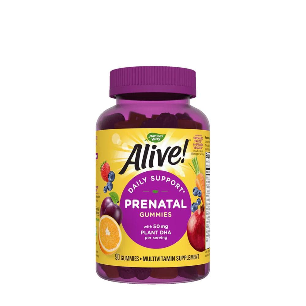 Nature's Way Daily Support Prenatal Gummy Multivitamin - 90 gummibjörnar